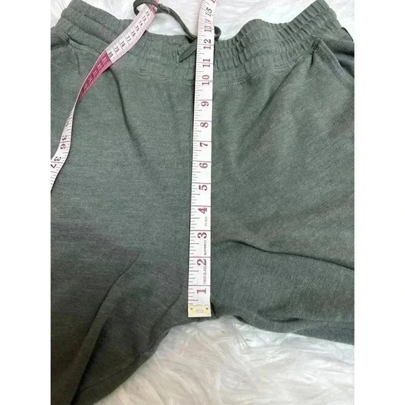 Sundry Leopard Trim Trouser Sweatpants Green Gray Color Size 3 L - Picture 8 of 8